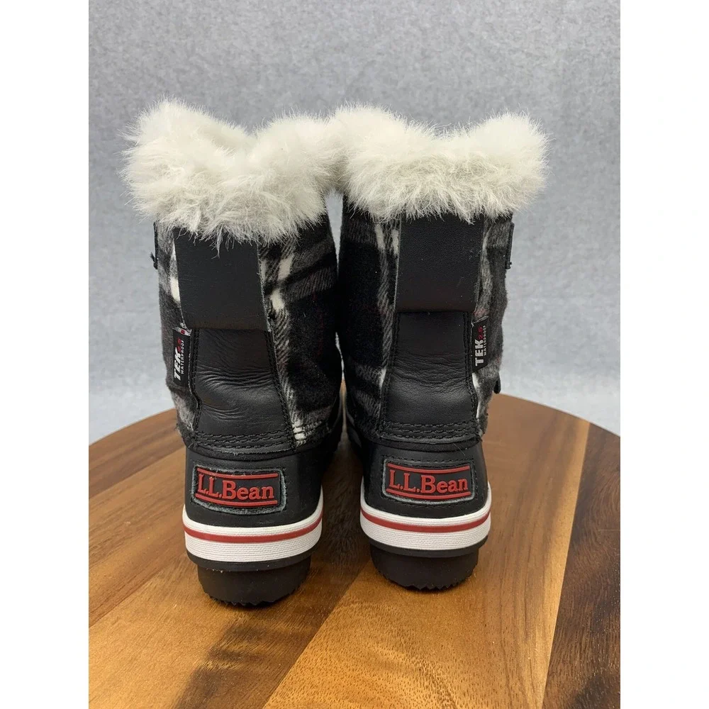 L.L. Bean TEK 2.5 Waterproof Half Calph Insulated Furry Women Boot Sz 7 (501792)